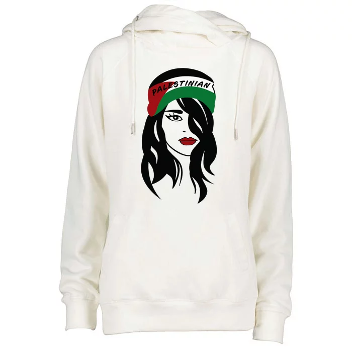 Palestinian Women Palestine Flag Palestinians Woman Scarf Womens Funnel Neck Pullover Hood