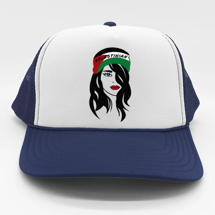 Palestinian Women Palestine Flag Palestinians Woman Scarf Trucker Hat