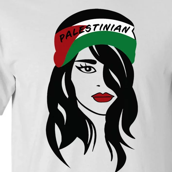 Palestinian Women Palestine Flag Palestinians Woman Scarf Tall T-Shirt