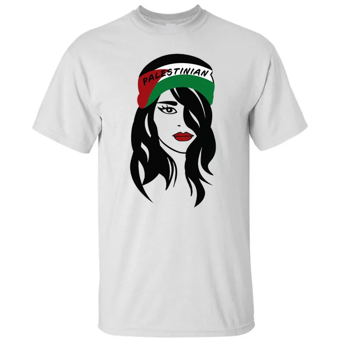 Palestinian Women Palestine Flag Palestinians Woman Scarf Tall T-Shirt