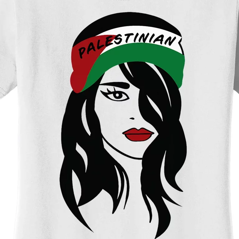 Palestinian Women Palestine Flag Palestinians Woman Scarf Women's T-Shirt