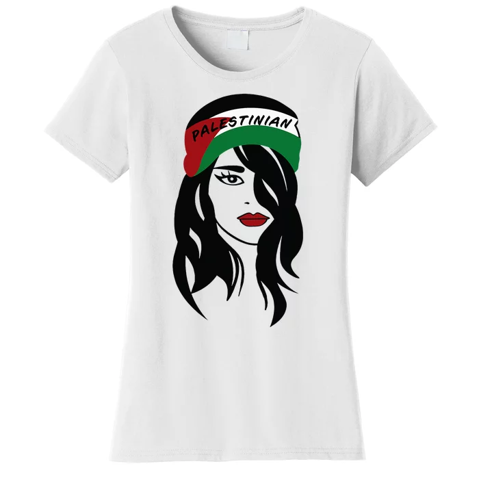 Palestinian Women Palestine Flag Palestinians Woman Scarf Women's T-Shirt