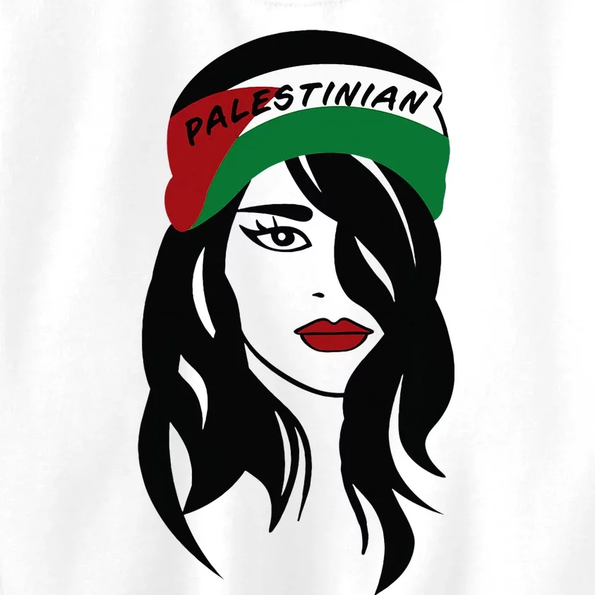 Palestinian Women Palestine Flag Palestinians Woman Scarf Kids Sweatshirt