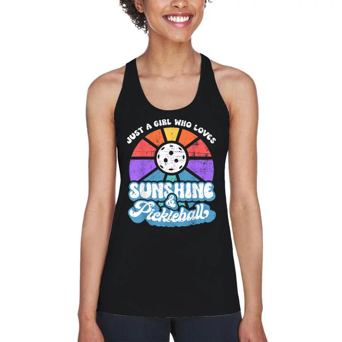 Pickleball, Womens Pickleball Tee, Pickleball Lover Women's Racerback Tank