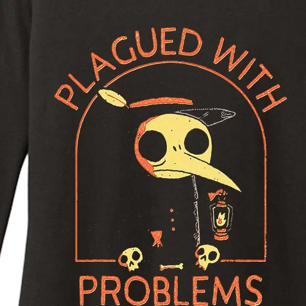 Plagued With Problems Plague Doctor Womens CVC Long Sleeve Shirt