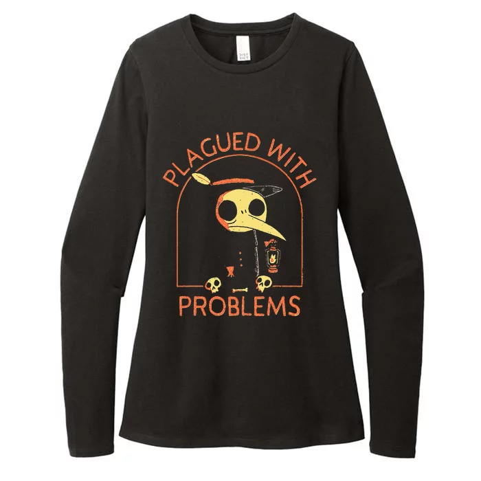 Plagued With Problems Plague Doctor Womens CVC Long Sleeve Shirt