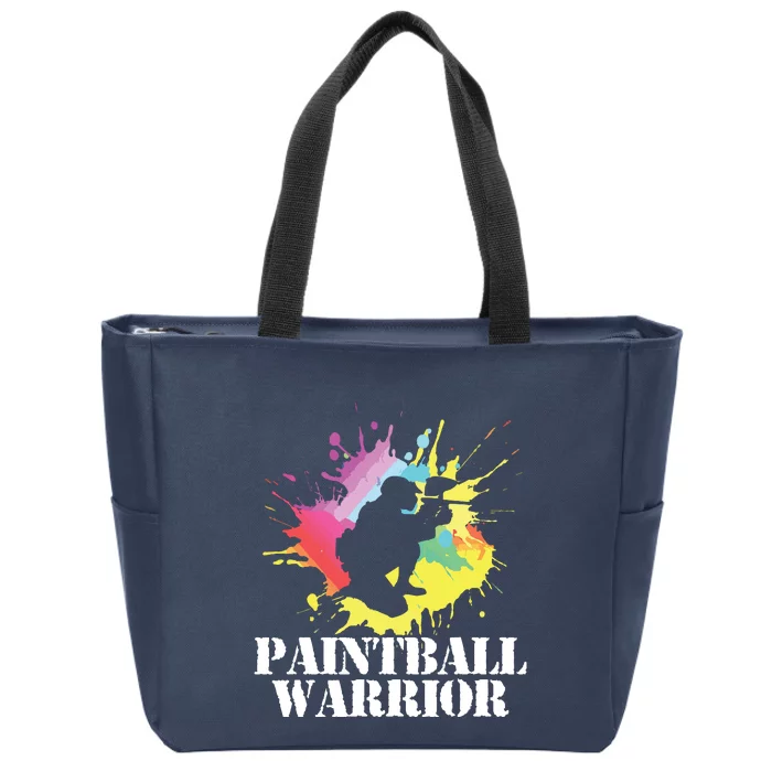 Paintball Warrior Paintball Player Birthday Party Zip Tote Bag