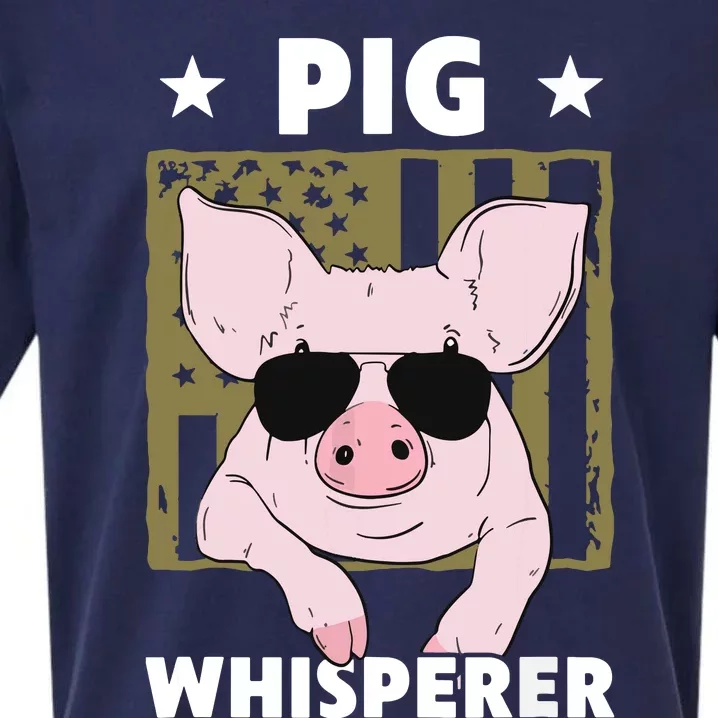 Pig Whisperer Pig Design For Men Hog Farmer Sueded Cloud Jersey T-Shirt