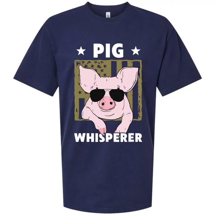 Pig Whisperer Pig Design For Men Hog Farmer Sueded Cloud Jersey T-Shirt