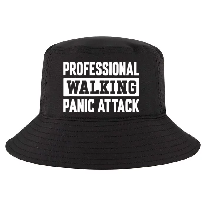 Professional Walking Panic Attack Funny Sarcastic Cool Comfort Performance Bucket Hat