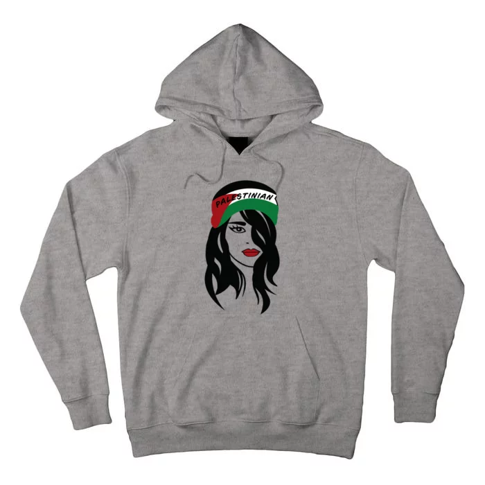 Palestinian Woman Palestine Flag Palestinians Woman Scarf Tall Hoodie