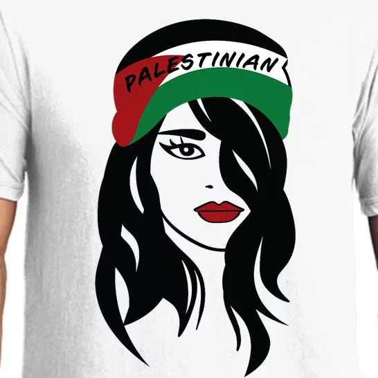 Palestinian Woman Palestine Flag Palestinians Woman Scarf Pajama Set