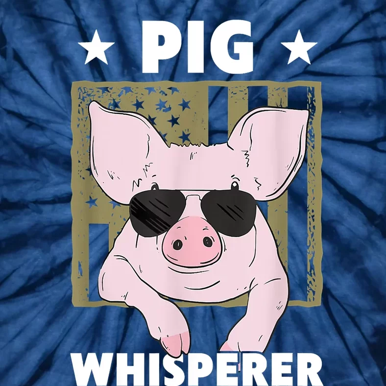 Pig Whisperer Pig Design For Hog Farmer Tie-Dye T-Shirt