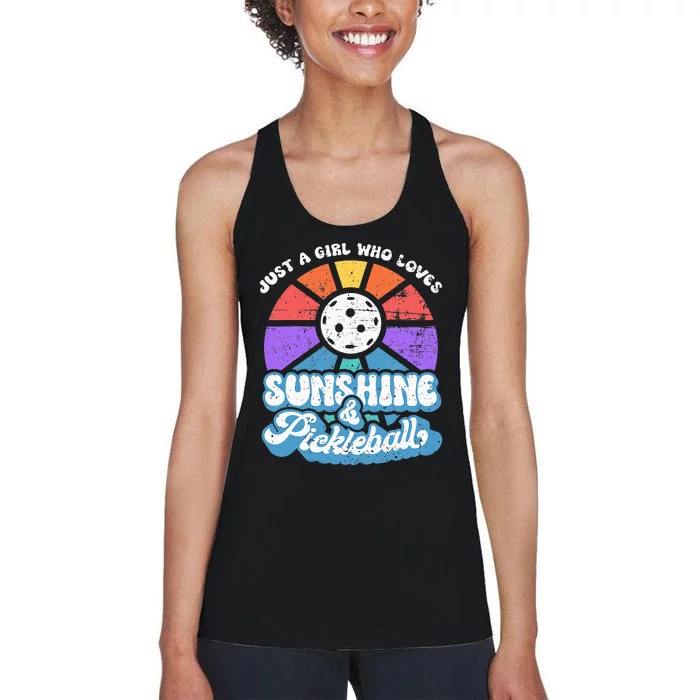 Pickleball Wo Pickleball Pickleball Lover Women's Racerback Tank