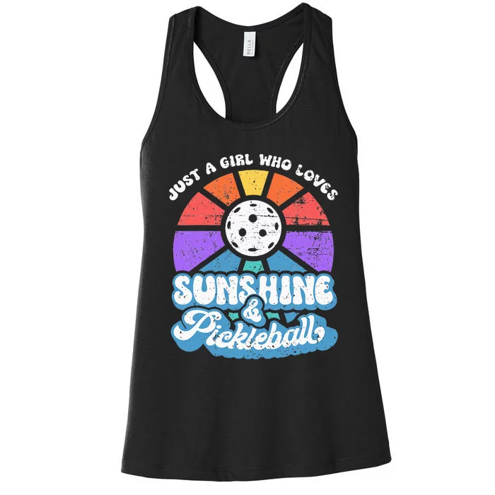 Pickleball Wo Pickleball Pickleball Lover Women's Racerback Tank