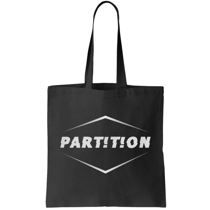 Partition White Tote Bag