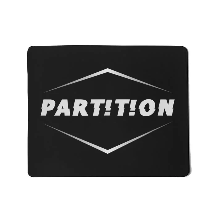 Partition White Mousepad