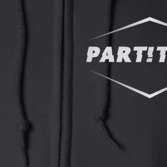 Partition White Full Zip Hoodie