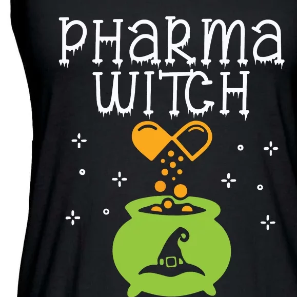 Pharmacy Witch Pharmacist Halloween Costume Pharmacy Pills Ladies Essential Flowy Tank