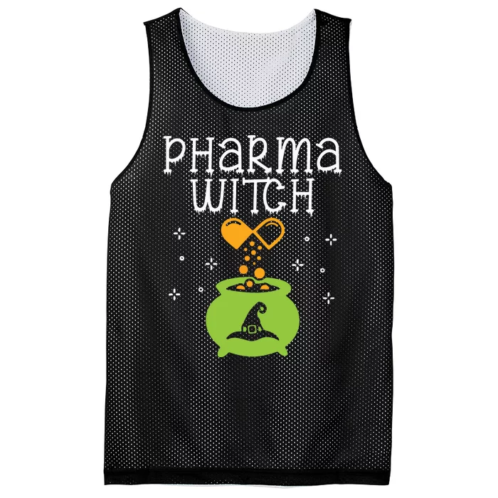 Pharmacy Witch Pharmacist Halloween Costume Pharmacy Pills Mesh Reversible Basketball Jersey Tank