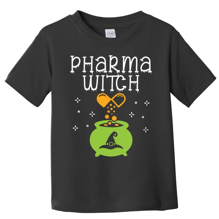 Pharmacy Witch Pharmacist Halloween Costume Pharmacy Pills Toddler T-Shirt