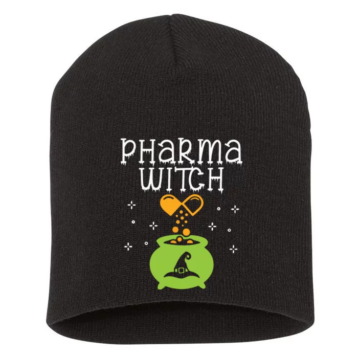 Pharmacy Witch Pharmacist Halloween Costume Pharmacy Pills Short Acrylic Beanie