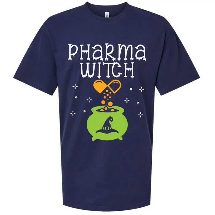 Pharmacy Witch Pharmacist Halloween Costume Pharmacy Pills Sueded Cloud Jersey T-Shirt