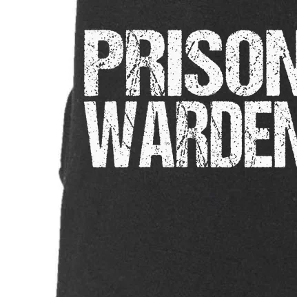 Prison Warden Police Officer Guard Lazy Halloween Doggie 3-End Fleece Hoodie