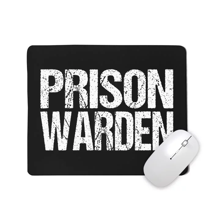 Prison Warden Police Officer Guard Lazy Halloween Mousepad