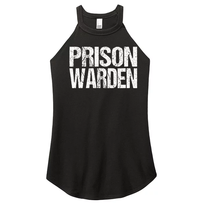 Prison Warden Police Officer Guard Lazy Halloween Women’s Perfect Tri Rocker Tank