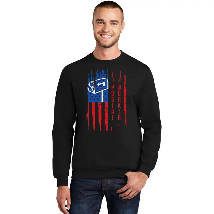 Postal Worker Patriotic US Post Mail Carrier Man Sweatshirt