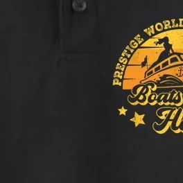 Prestige Worldwide Presents Boats And Hoes Funny Party Boat Dry Zone Grid Performance Polo