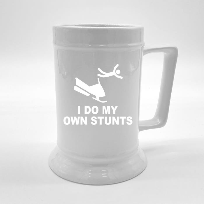 Personal Watercraft PWC I Do My Own Stunts Jet Ski Gift Front & Back Beer Stein