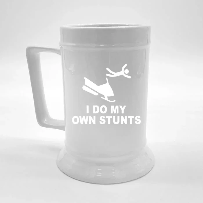 Personal Watercraft PWC I Do My Own Stunts Jet Ski Gift Front & Back Beer Stein