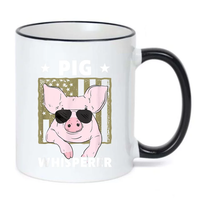 Pig Whisperer Pig Design For Hog Farmer Black Color Changing Mug