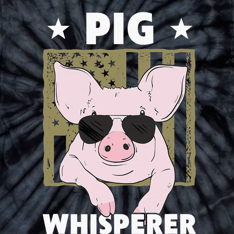 Pig Whisperer Pig Design For Hog Farmer Tie-Dye T-Shirt