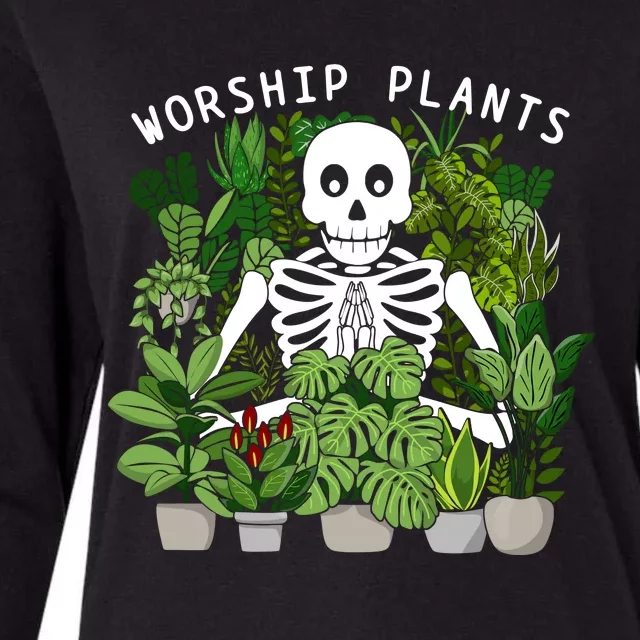 Plant Worship Plants Womens Cotton Relaxed Long Sleeve T-Shirt