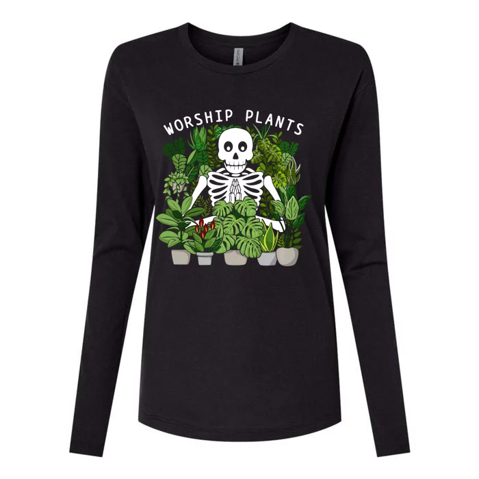 Plant Worship Plants Womens Cotton Relaxed Long Sleeve T-Shirt