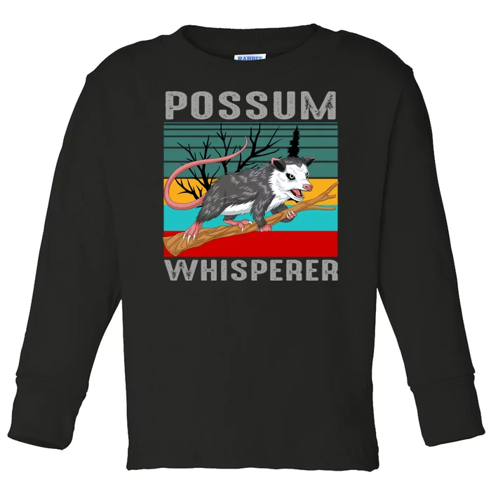 Possum Whisperer Toddler Long Sleeve Shirt