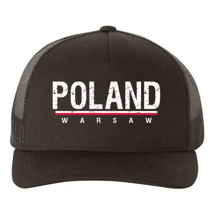 Poland Warsaw Yupoong Adult 5-Panel Trucker Hat