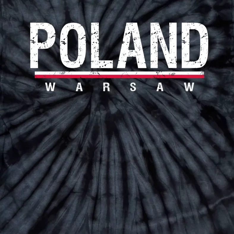 Poland Warsaw Tie-Dye T-Shirt