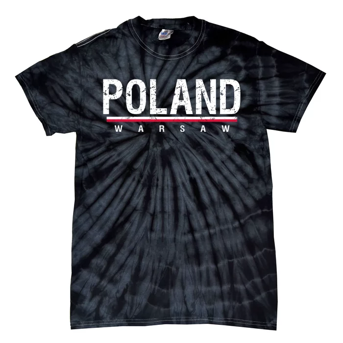 Poland Warsaw Tie-Dye T-Shirt