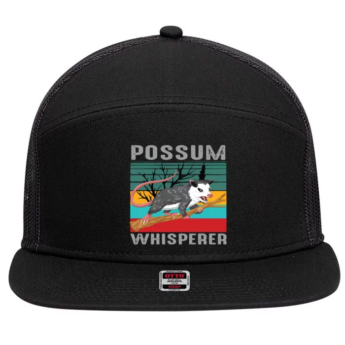 Possum Whisperer 7 Panel Mesh Trucker Snapback Hat