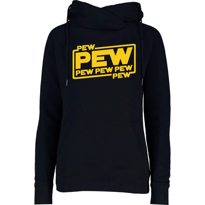 Pew Wars Womens Funnel Neck Pullover Hood