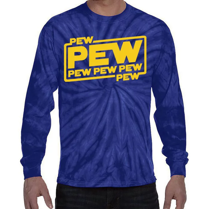 Pew Wars Tie-Dye Long Sleeve Shirt