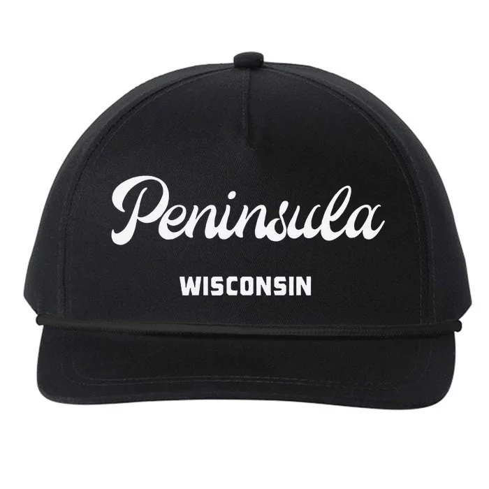 Peninsula Wisconsin Snapback Five-Panel Rope Hat