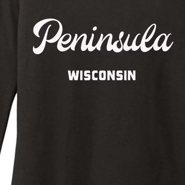 Peninsula Wisconsin Womens CVC Long Sleeve Shirt