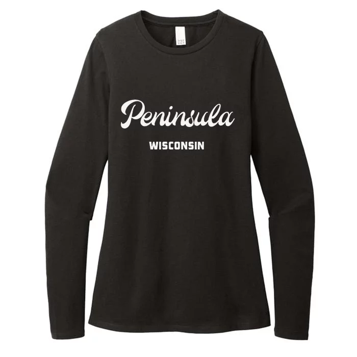 Peninsula Wisconsin Womens CVC Long Sleeve Shirt