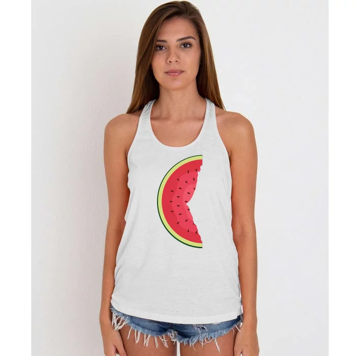 Palestine Watermelon Women's Knotted Racerback Tank