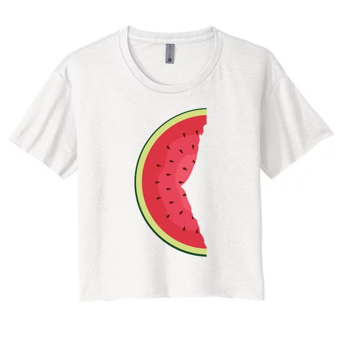 Palestine Watermelon Women's Crop Top Tee